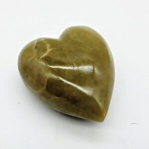 Green Stone Heart Paperweight
